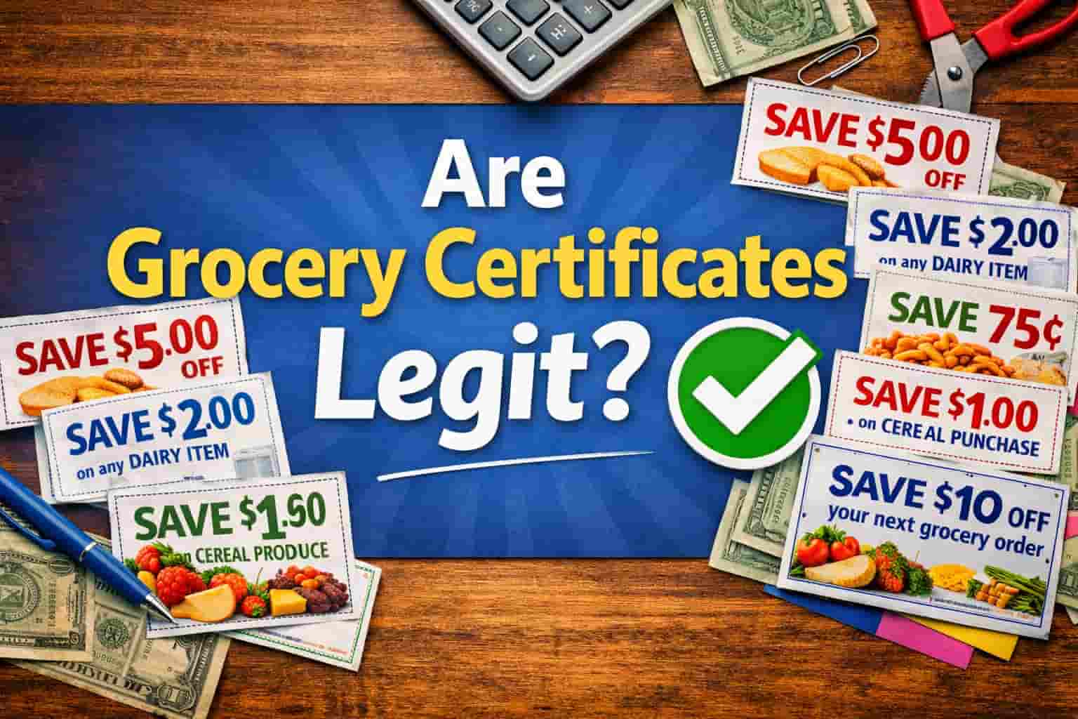 Are Grocery Certificates Legit